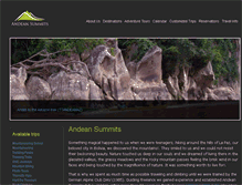 Tablet Screenshot of andeansummits.com